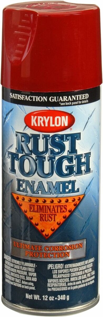 Krylon K09221007 ‘Rust Tough’ Burgundy Rust Preventive Enamel