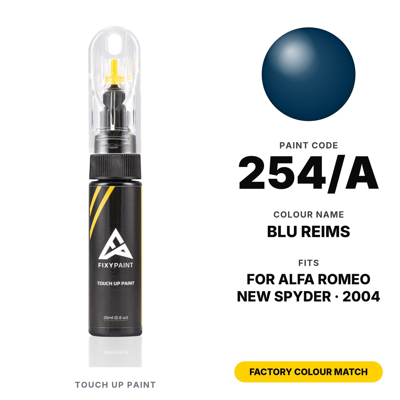 Touch Up Paint For Alfa Romeo New Spyder 254/A Blu Reims Kit Panel Touch Up