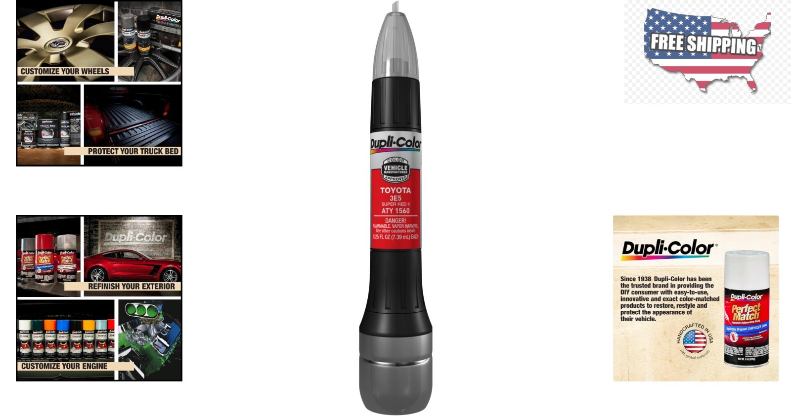Scratch and Chip Repair Paint – Super Red II, 0.50 fl. oz. – Easy Pen Applicator