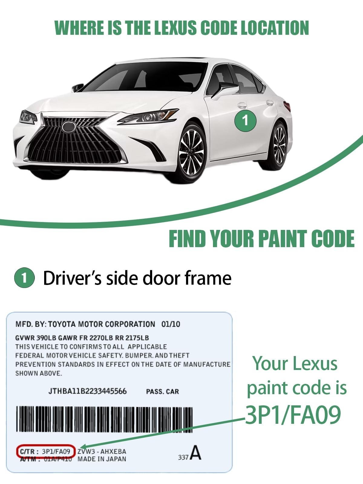 Pearl White Touch Up Paint for Cars – Color Accurate Scratch Repair Pen, Easy Fi