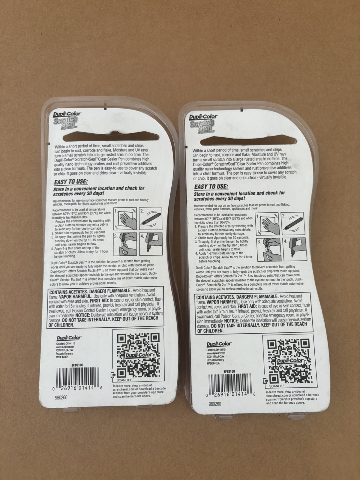 (2 pack) Dupli-Color Scratch Seal Clear (4oz) SFSS100