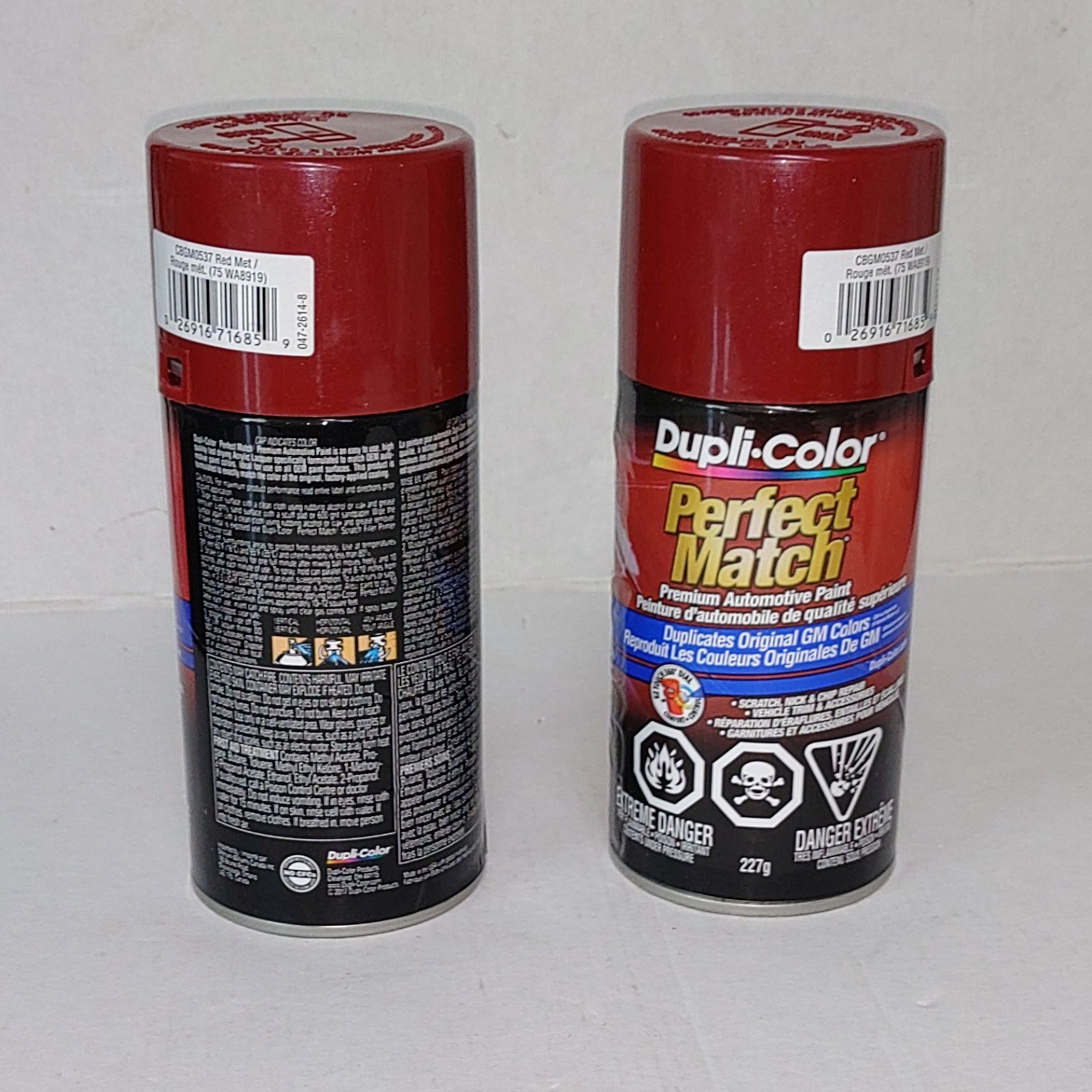 Duplicolor BGM0537 Automotive Touch Up Paint Red Met 8 oz WA8919 2 Pack