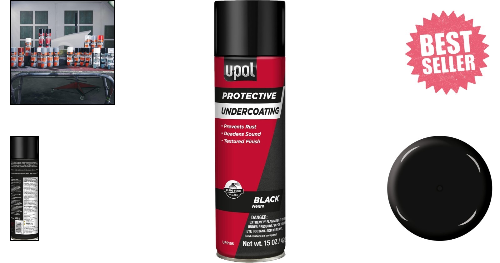 Textured Finish Undercoating Spray – 15 oz with Anti-Rust Formula for Vehicles