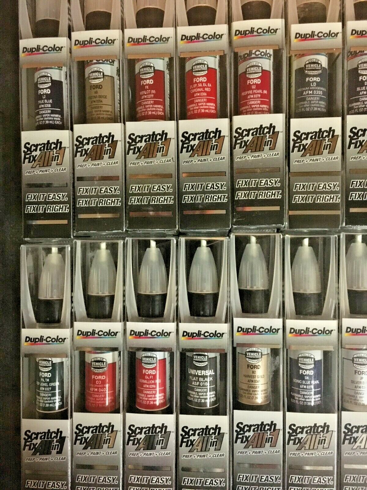 Dupli-Color FORD Scratch Fix Touch Up Paint Pen Stick All In 1, Choose Color