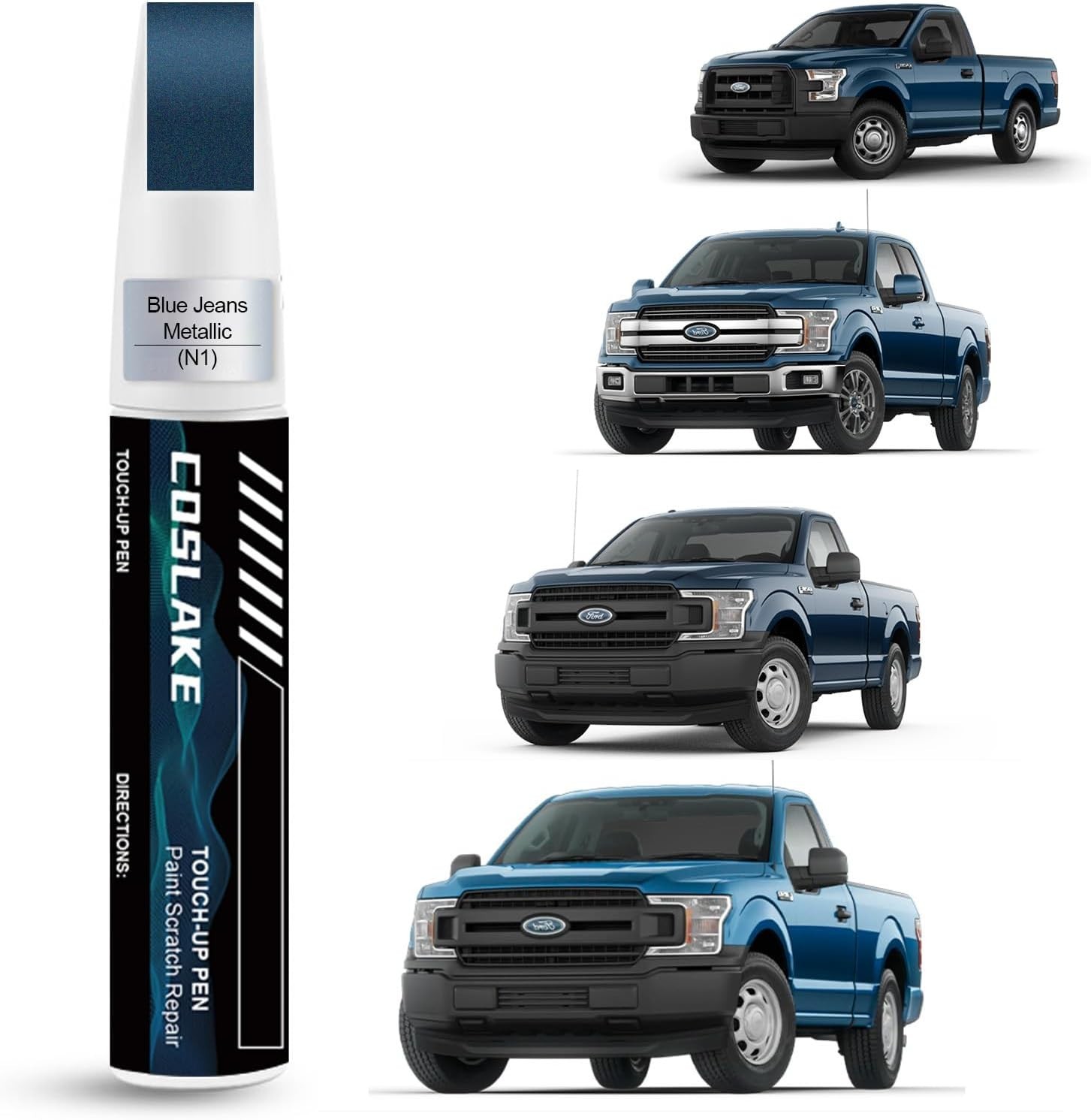 Easy Touch-Up Paint for Ford: Blue Jeans Metallic (N1) – 12ml for Quick Repairs