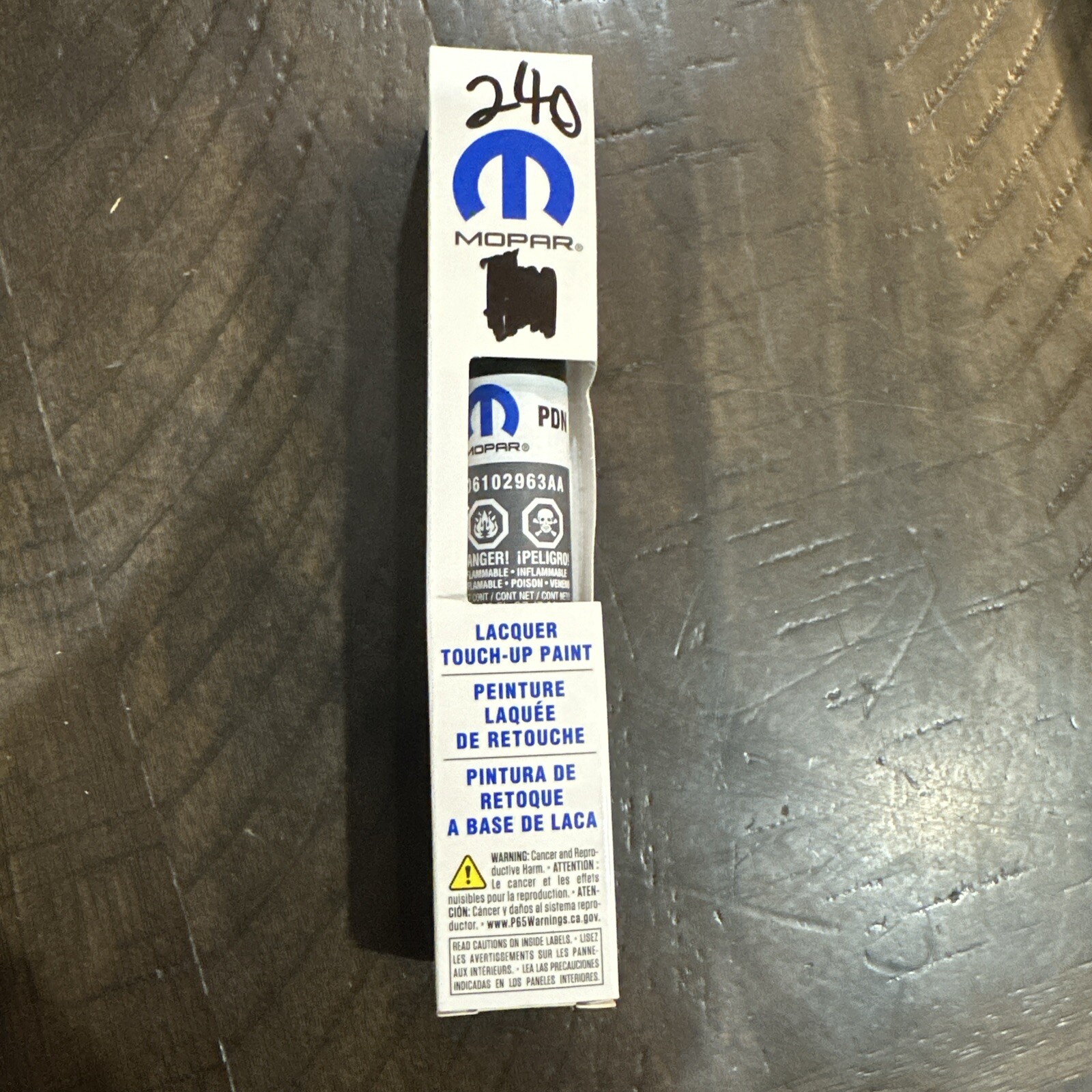 Genuine MOPAR PDN Ceramic Grey Touch Up Paint Brush 6102963AA