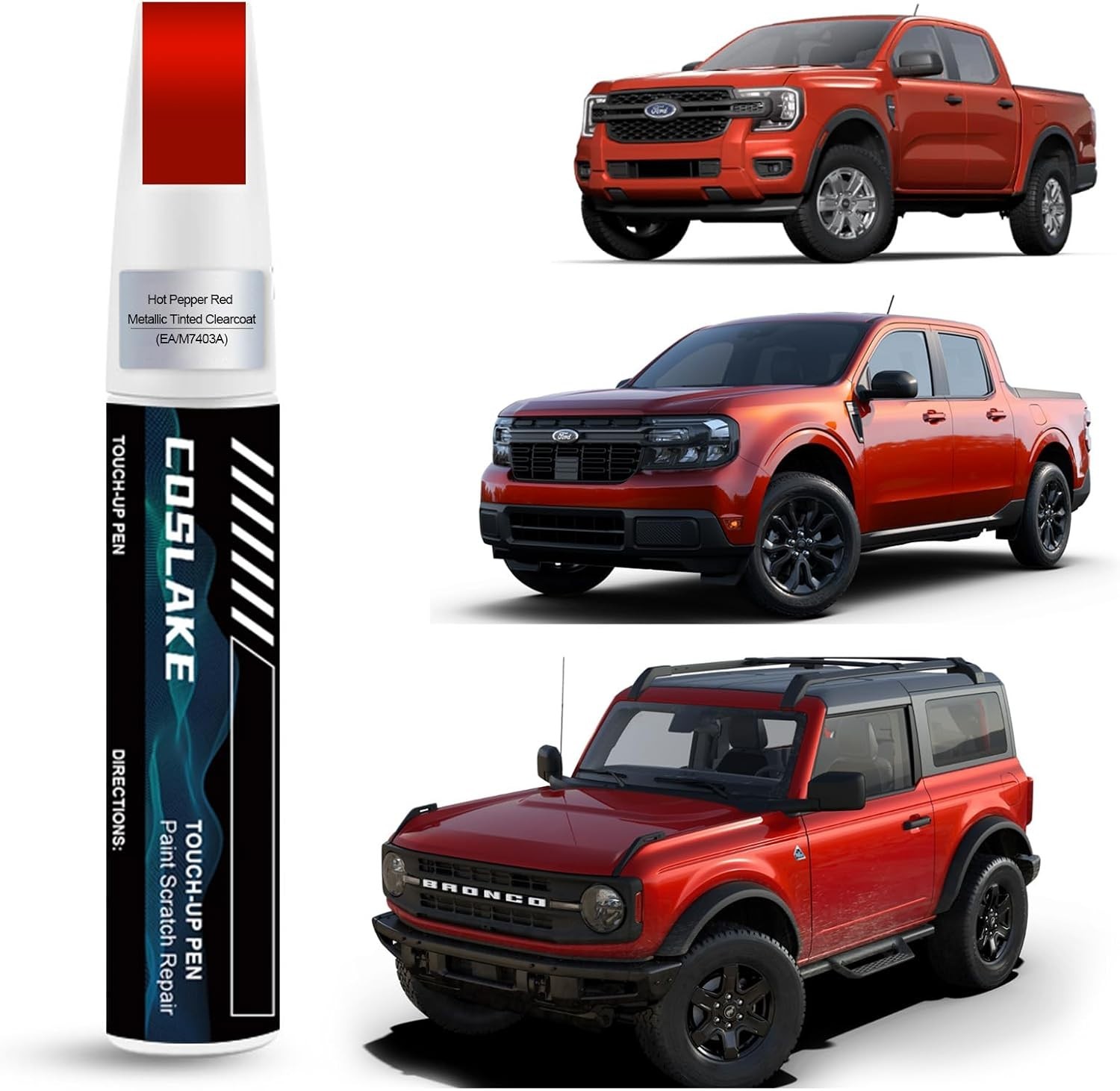 Ford Hot Pepper Red Metallic Touch Up Paint – 12ml Scratch Repair Kit