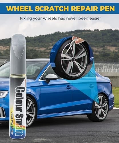 Touch Up Paint Car Wheel Rim Scratch Repair Pen Silver Waterproof Rust Resistant