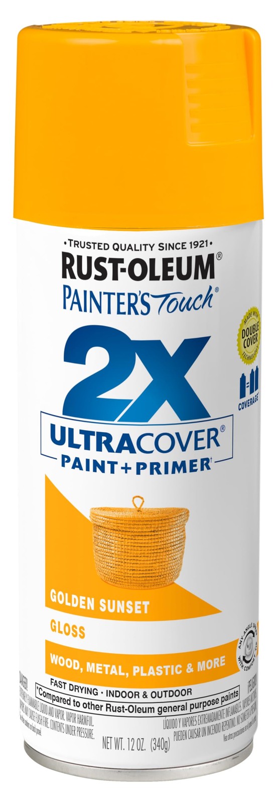 Rust-Oleum 299910 Painter’s Touch 12 Ounce (Pack of 1), Gloss Golden Sunset