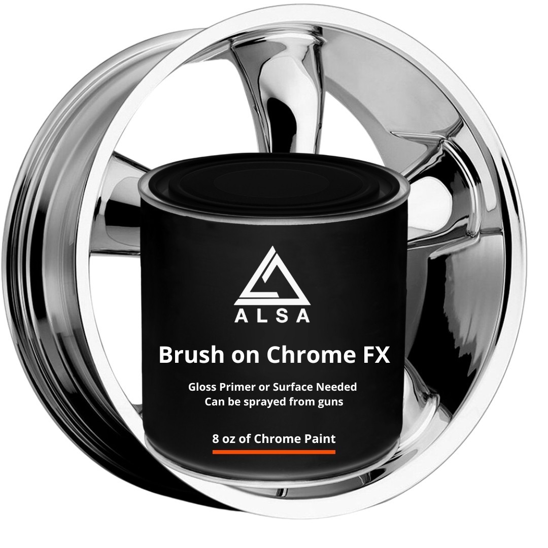 Alsa Brush On Chrome FX 8 oz – True mirror finish – Guaranteed