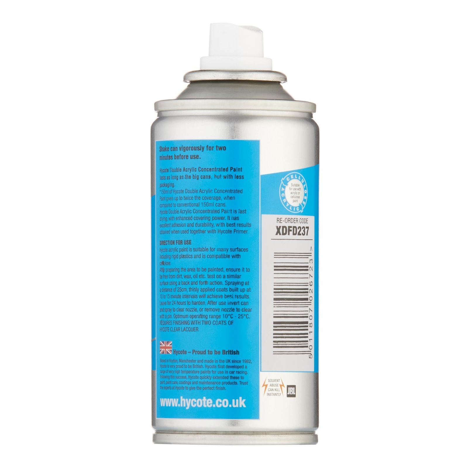 Hycote Colour Spray Paint XDFD237 Ford State Blue (Pearlescent) 150ml