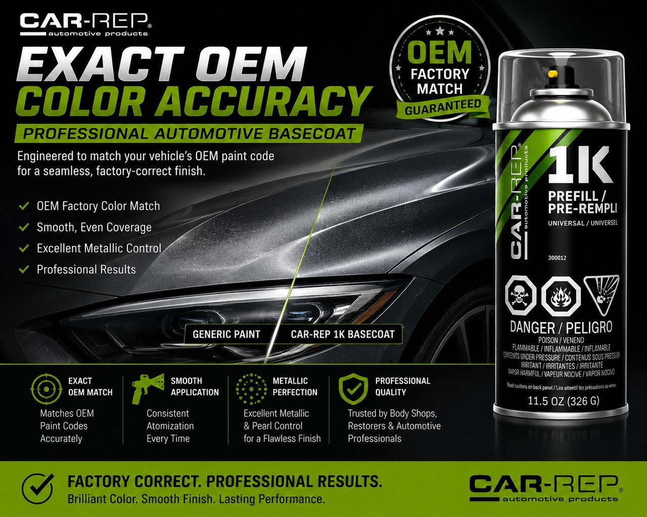 CAR-REP Basecoat Aerosol for 2012 Volvo Black Stone 019