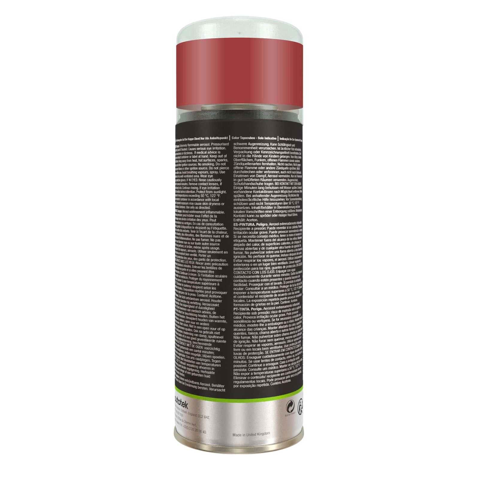 Autotek Ford Rosso Red Fast Drying High Coverage Aerosol Spray Paint 10.14oz