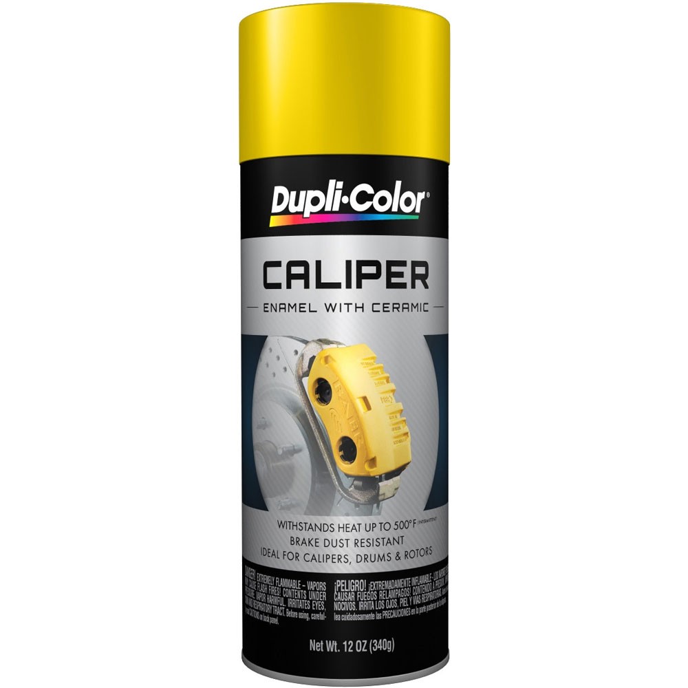 Duplicolor BCP101, Gloss Yellow Caliper Enamel Paint, 12oz Aerosol Can