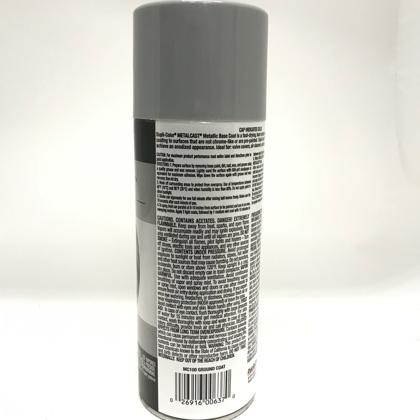 Duplicolor MC100-6 PACK MetalCast BRIGHT METAL Anodized Heat Resistant Coat-11oz