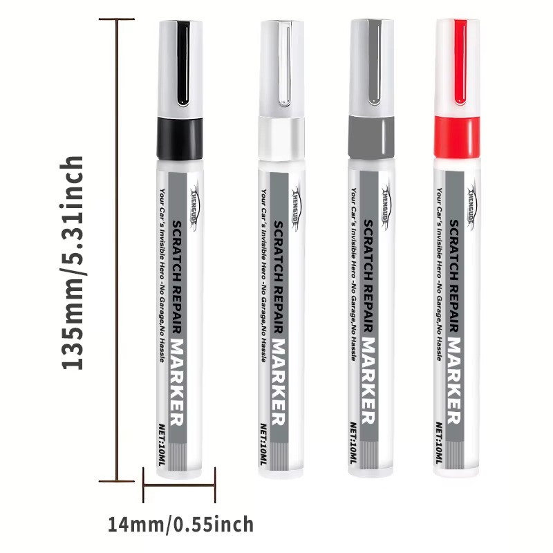 Car Scratch Repair Pen, Auto Paint Touch Up Marker for Door & Trim Repair