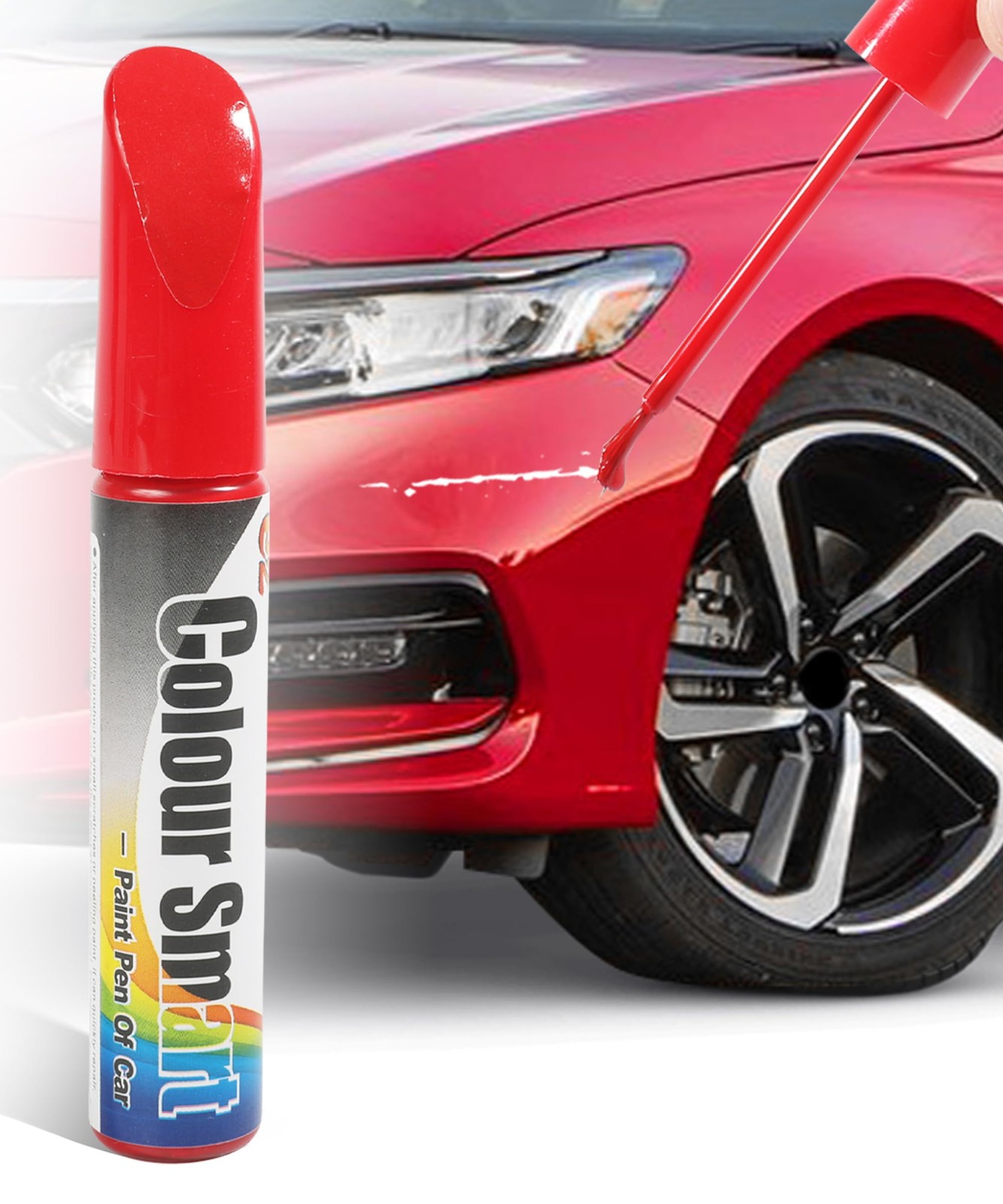 VARGTR Touch Up Paint Pen for Cars,Car Scratch 1 Ounce (Pack of 1), Red