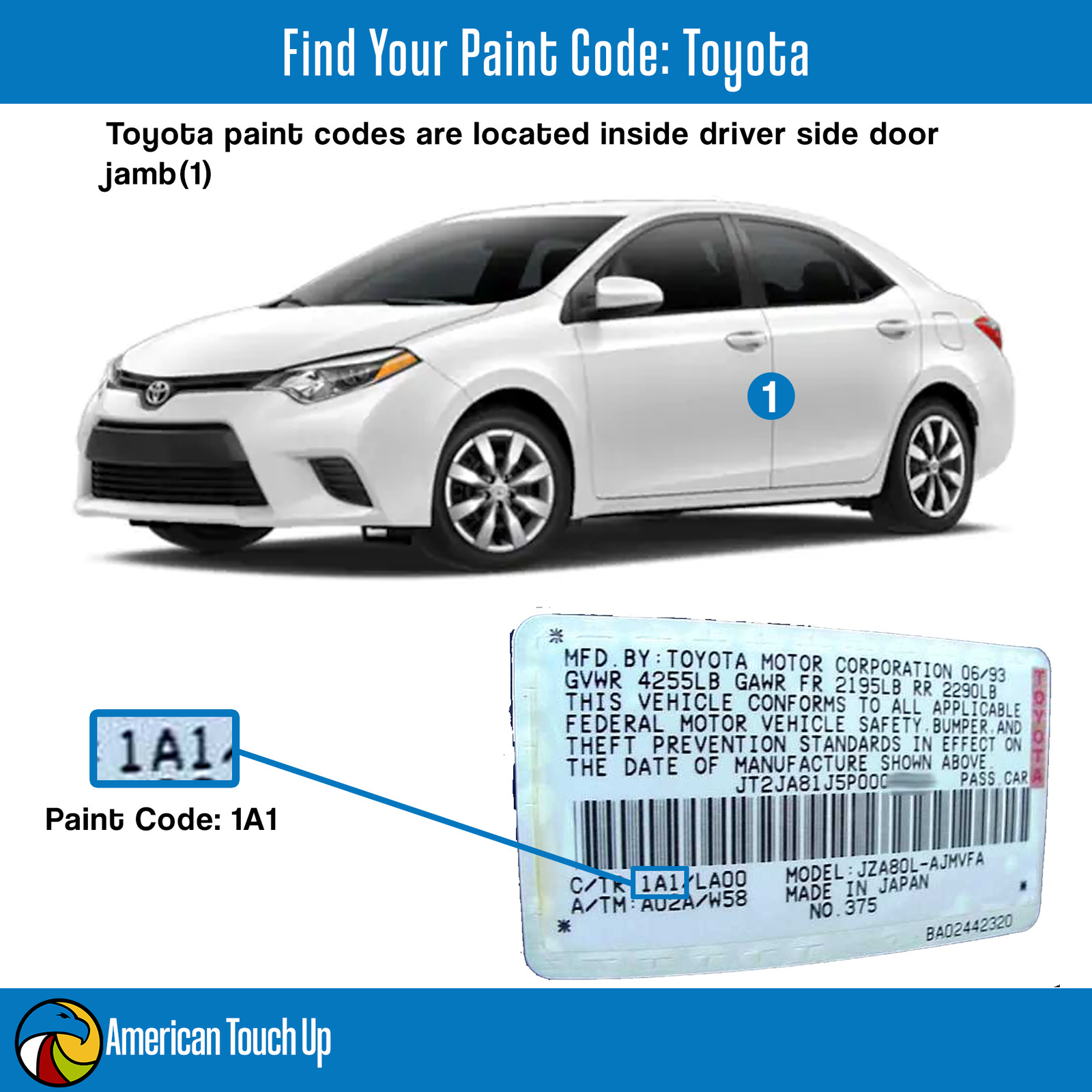 TOYOTA – OEM Automotive Touch Up Paint Pen & Pen Kits *SELECT YOUR COLOR CODE*