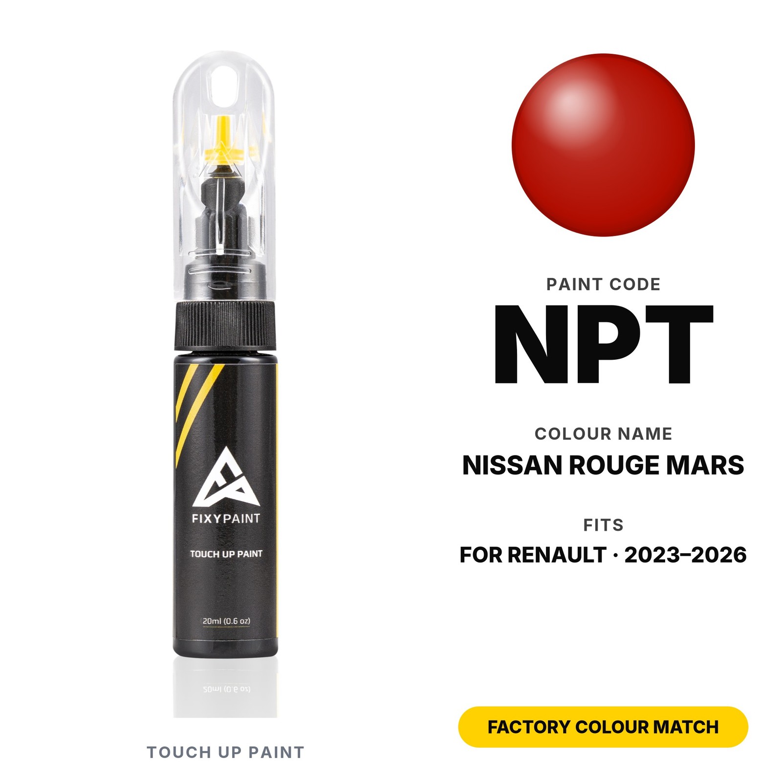 Touch Up Paint For Renault NPT Nissan Rouge Mars Kit Professional Auto Touch Up