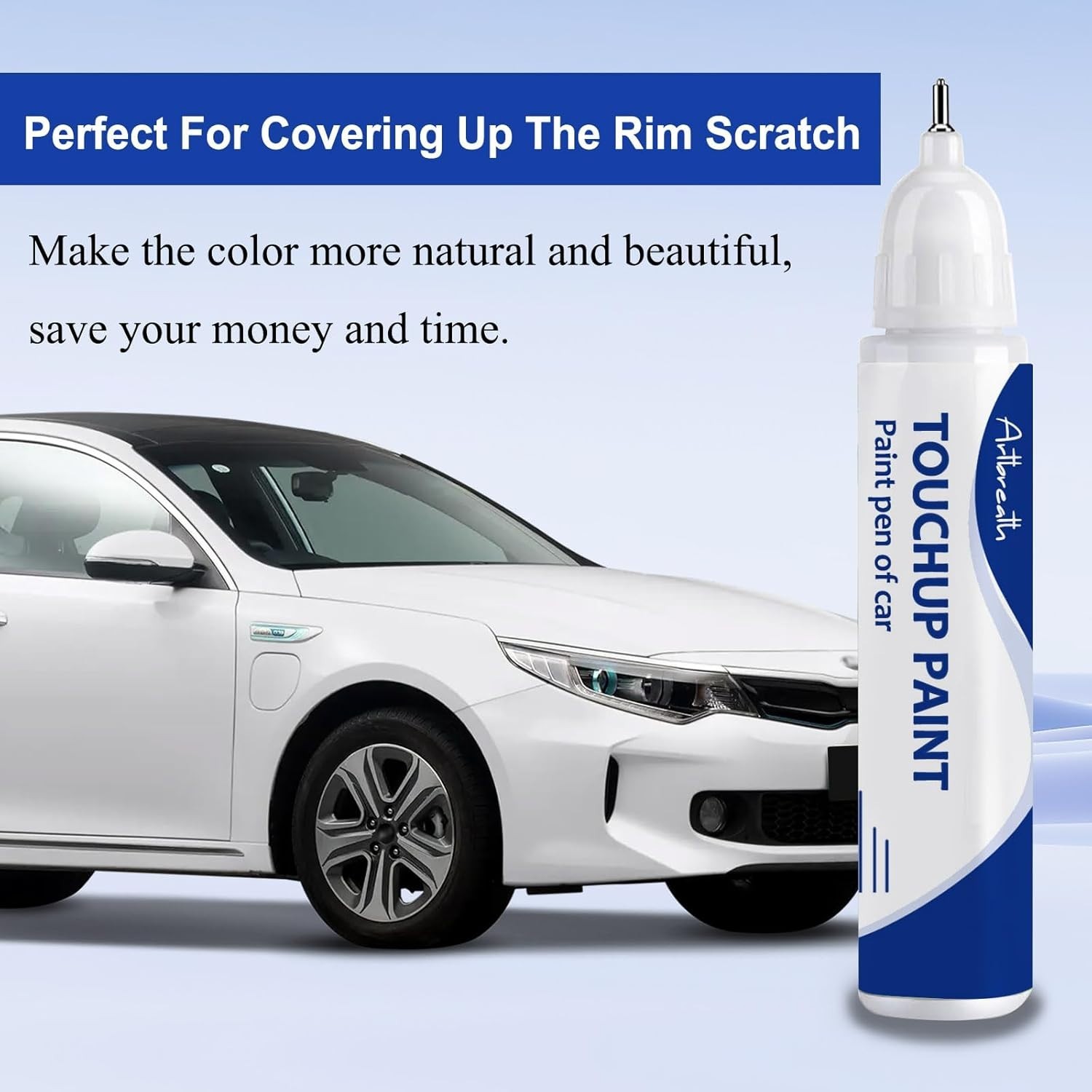 Kia-Compatible Snow White Pearl Scratch Repair Paint – Chip Resistant & Glossy