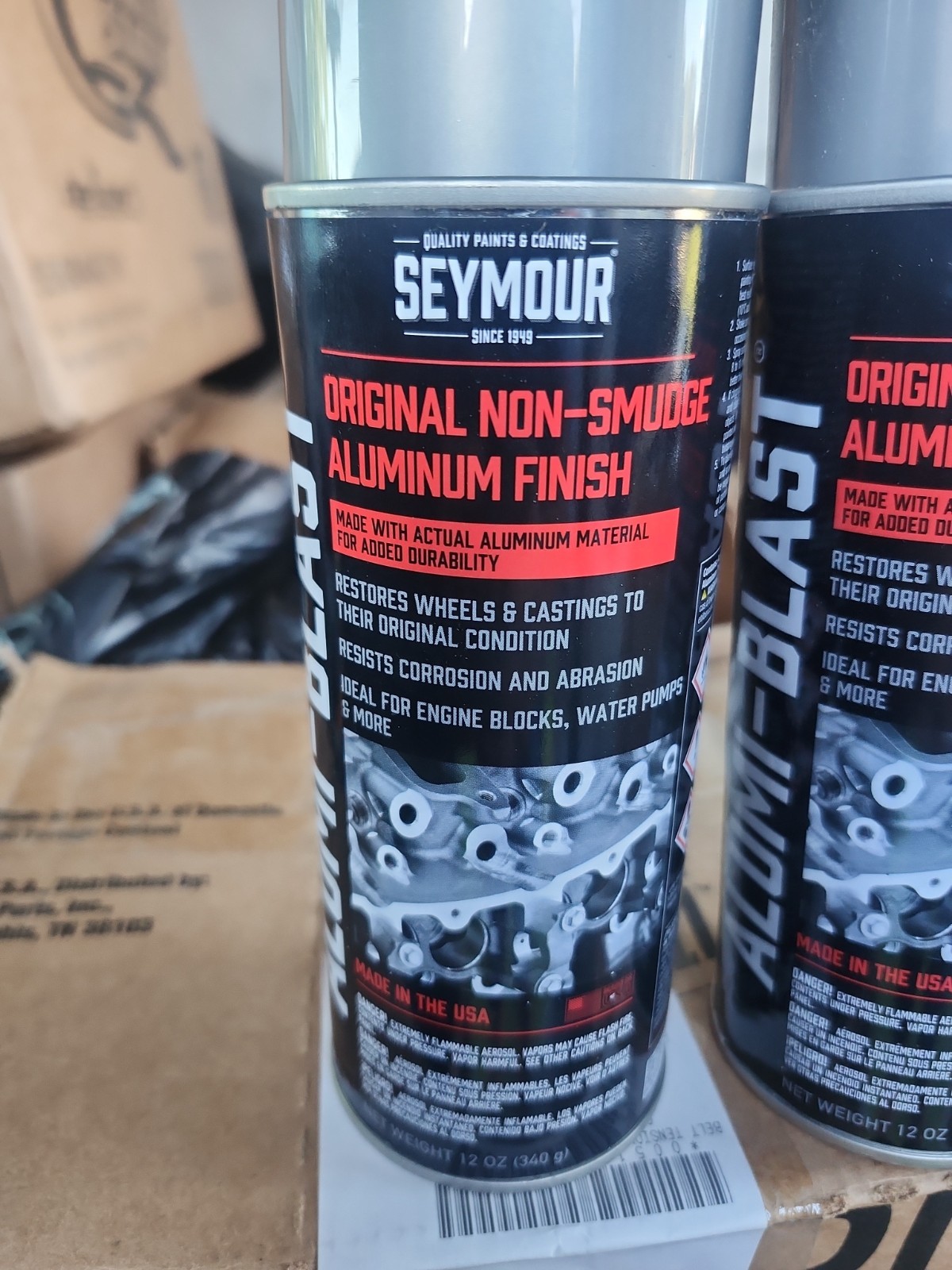 2 cans Seymour 16-055 Alumi Blast Spray Paint
