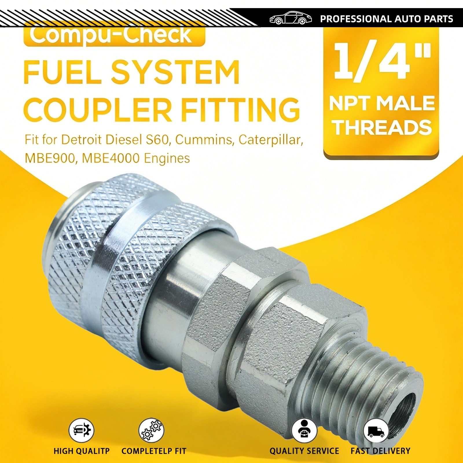 New Fuel System Coupler Fitting Tool 1-Pack J-47912-QC Fits Cummins Caterpillar