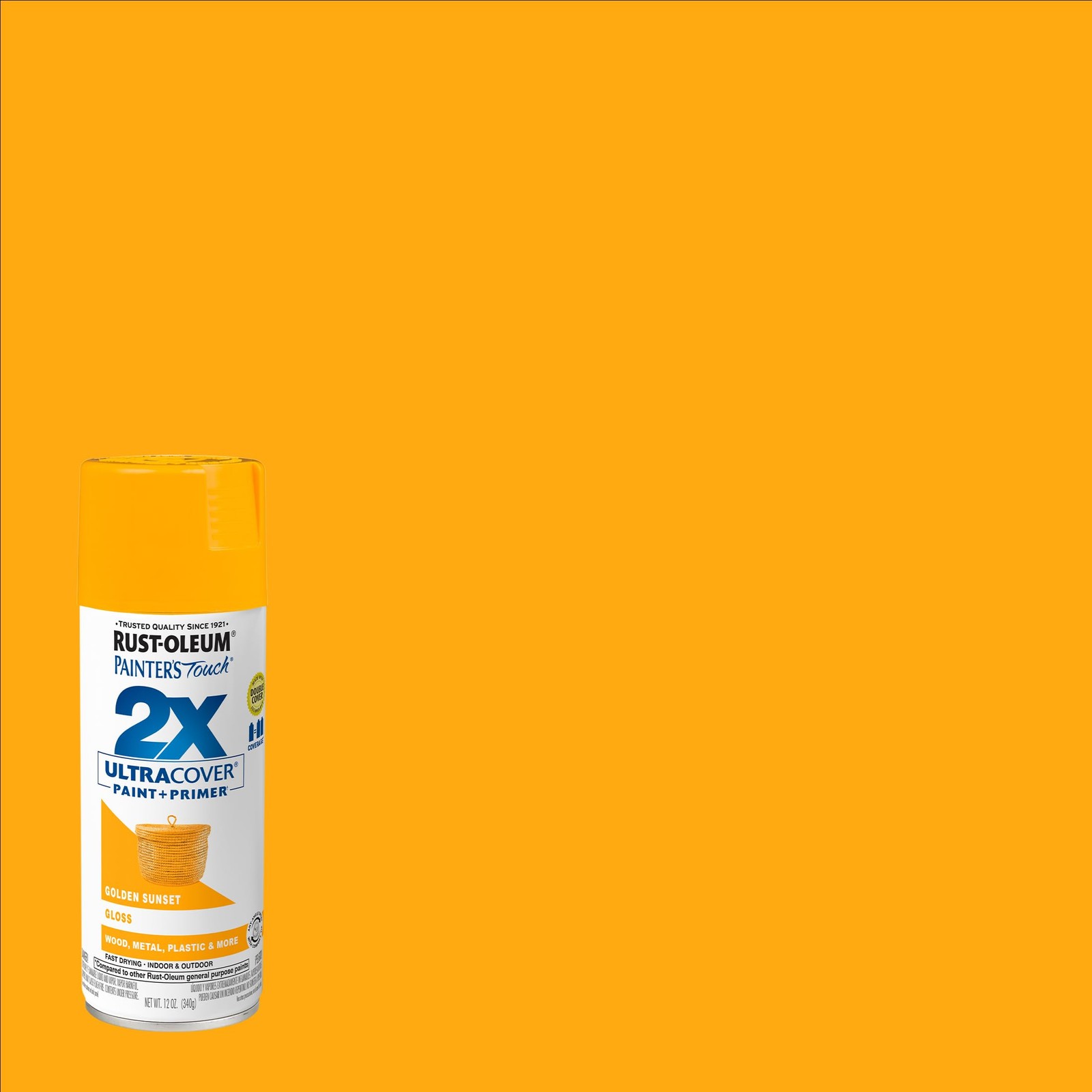 Rust-Oleum 299910 Painter’s Touch 12 Ounce (Pack of 1), Gloss Golden Sunset