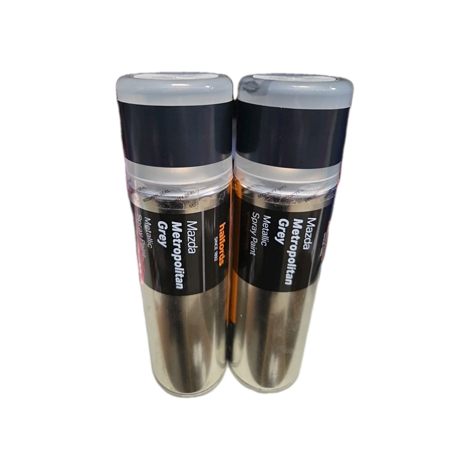 MAZDA METROPOLITIAN GREY METALLIC SPRAY PAINT 300ML HALFORDS X2