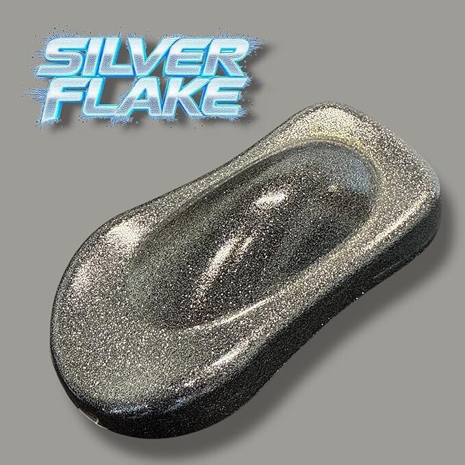 LiME LiNE Metal Flake Silver Basecoat – No Reducer Needed – 1 Pint