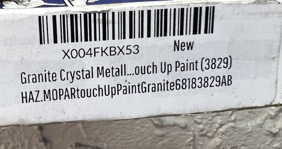 Granite Crystal Metallic Touch Up Paint (3829) New Granite Crystal Metallic