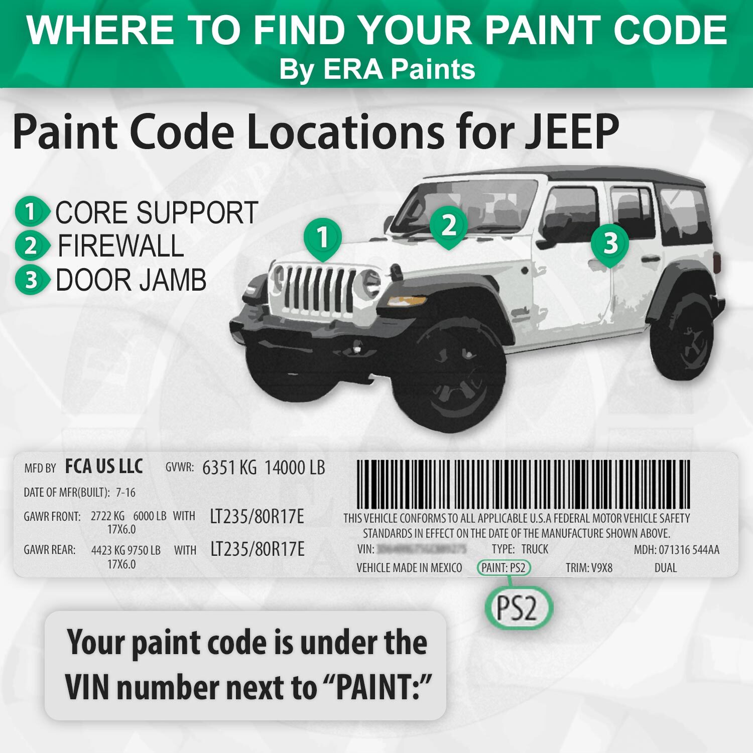 JEEP PB3/RB3 – Medium Blue Metallic OEM Match Touch Up Spray Paint Kits
