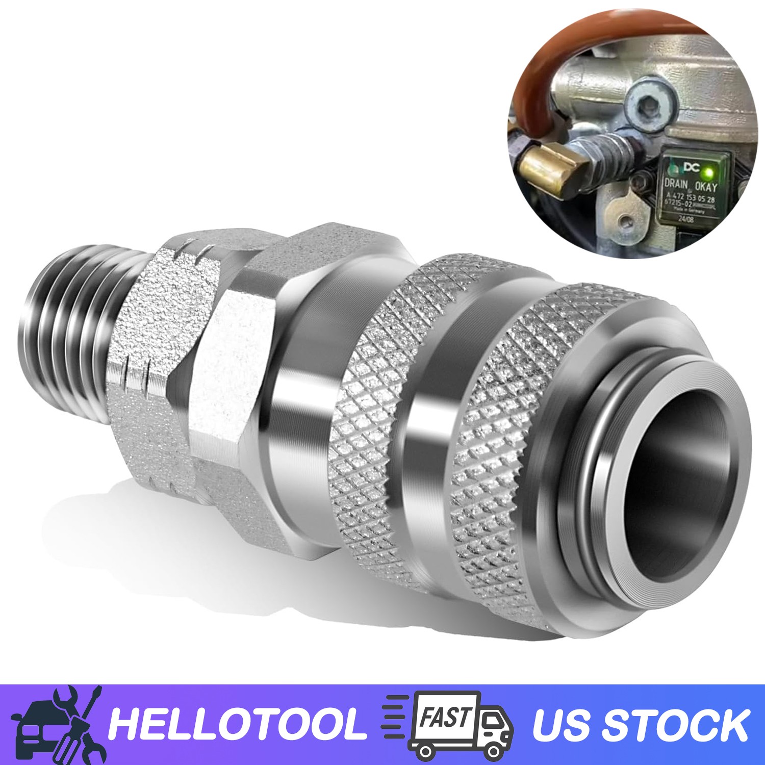 Fuel System Coupler Fitting Tool for Detroit Diesel J-47912-QC 5869-1
