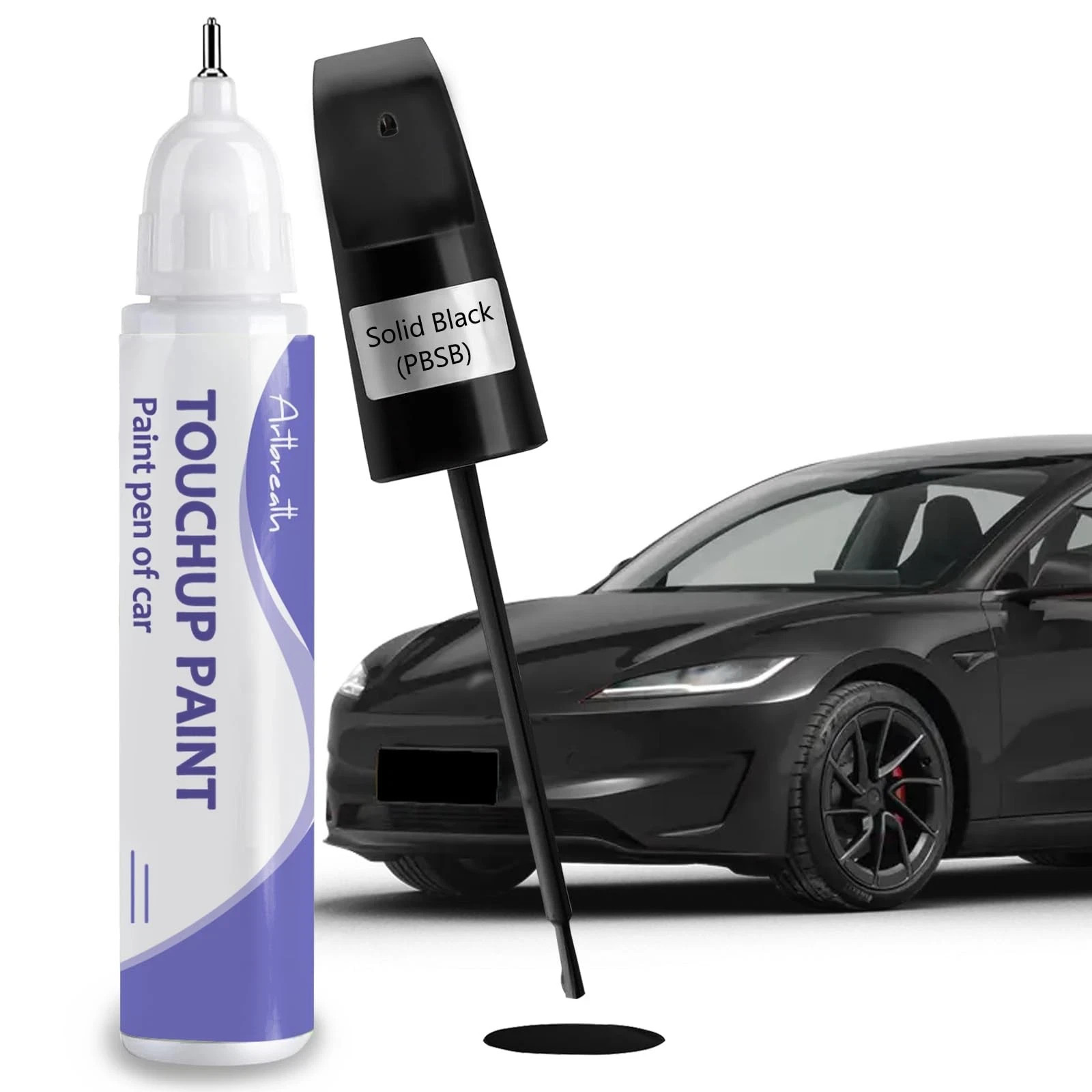 Solid Black (PBSB) Touch Up Paint for Tesla-Exact Match–Chips and Nicks Touch…