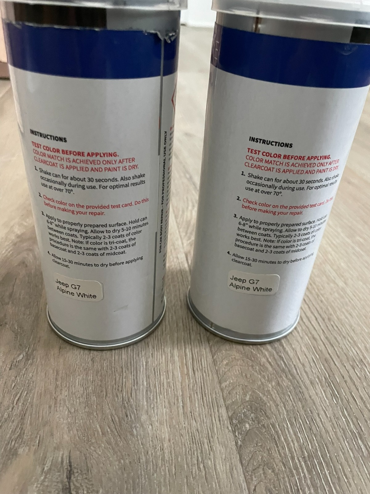 Jeep FSJ AMC Wagoneer Cherokee Alpine White G7 Spray Paint Base Coat New 2 Cans