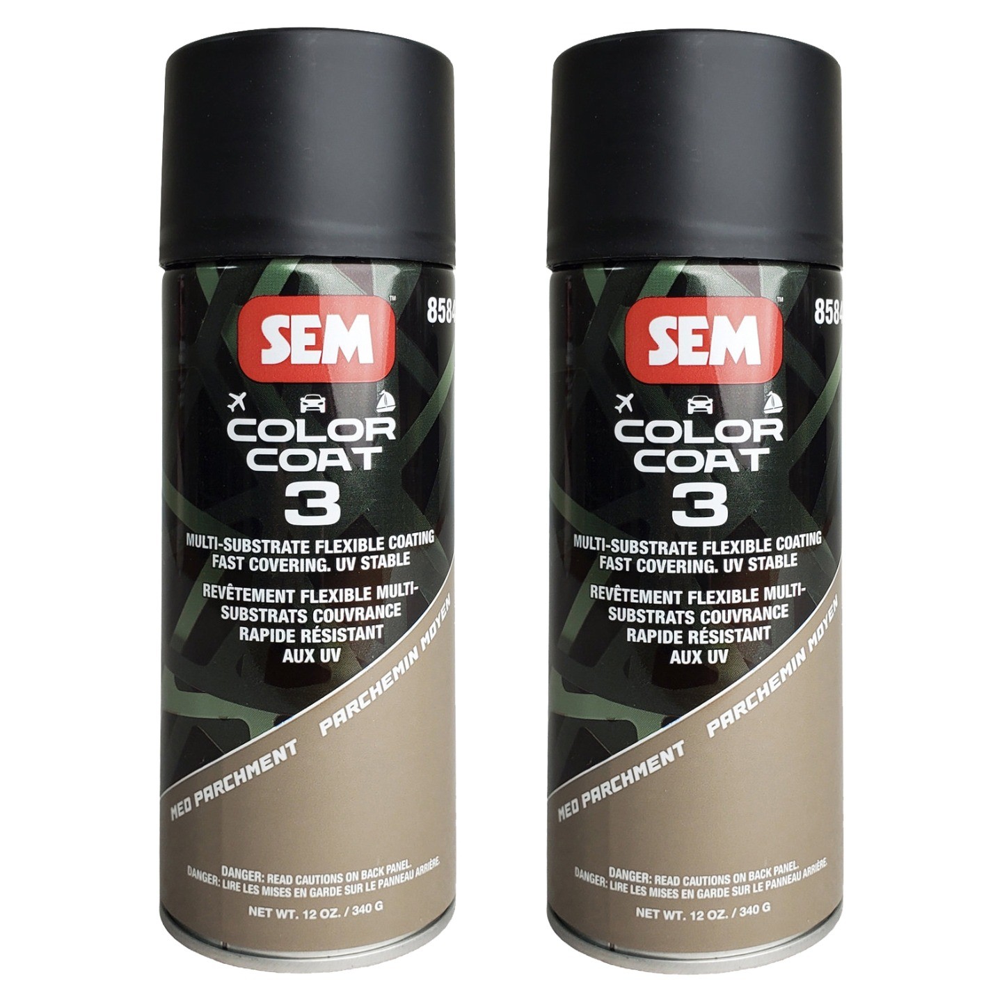 SEM 85843 Color Coat 3 Med Parchment Flexible Coating 12 oz. (2 Pack)