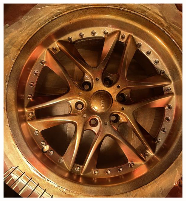Metallic Orange Chrome Wheels Spray Paint Rim Steel Aluminum +Primer Coating 3PK