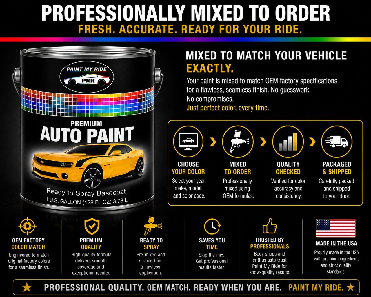 RTS Basecoat Paint Gallon for 1950 Chevrolet Crystal Green 426