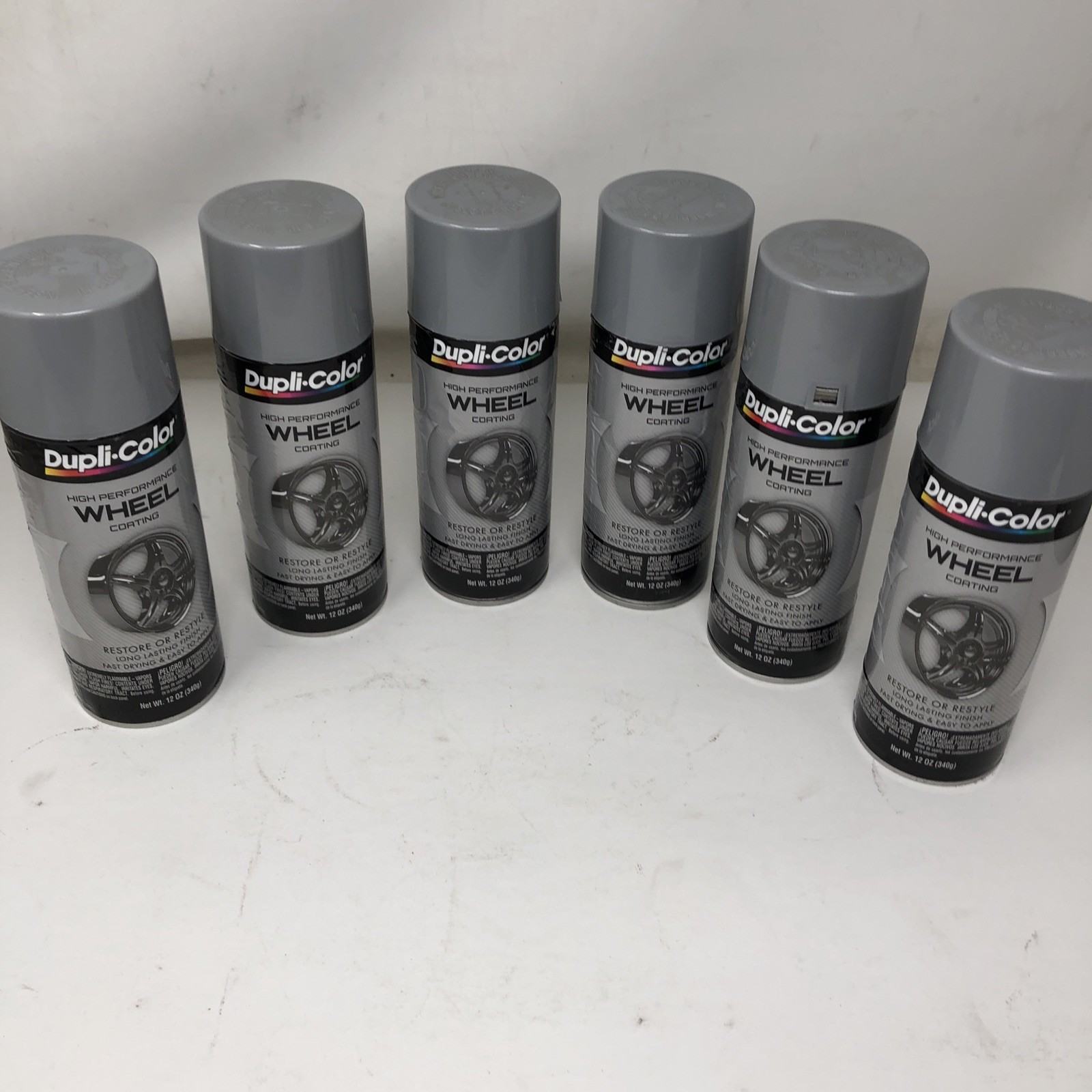 Duplicolor HWP101-6 Pack High Performance Wheel Coating Silver color – 12 oz