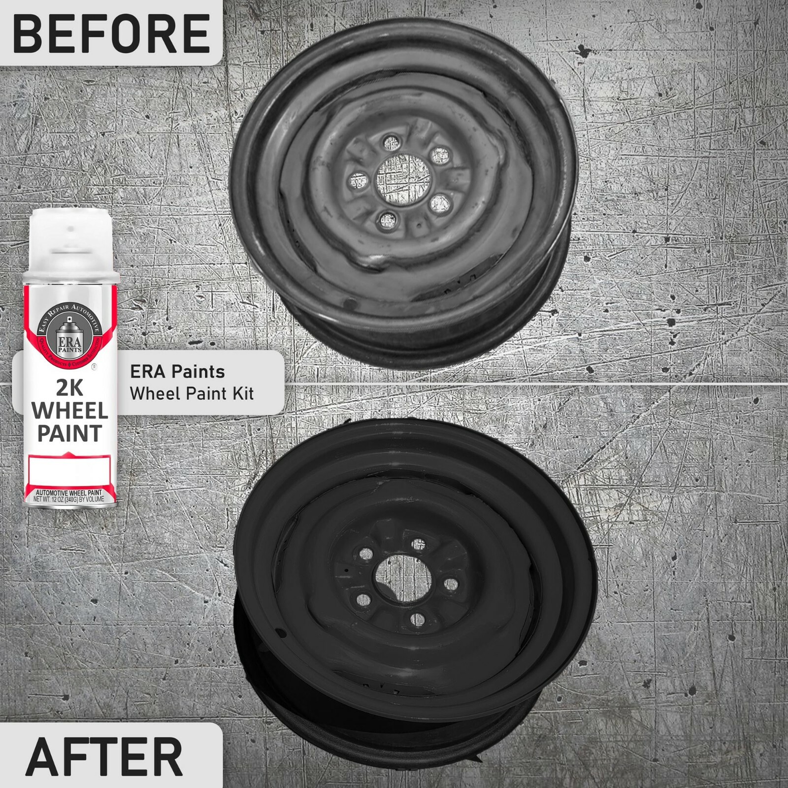 ERA Paints 2K Aerosol Wheel Paint Extreme Durability High Gloss High Temp