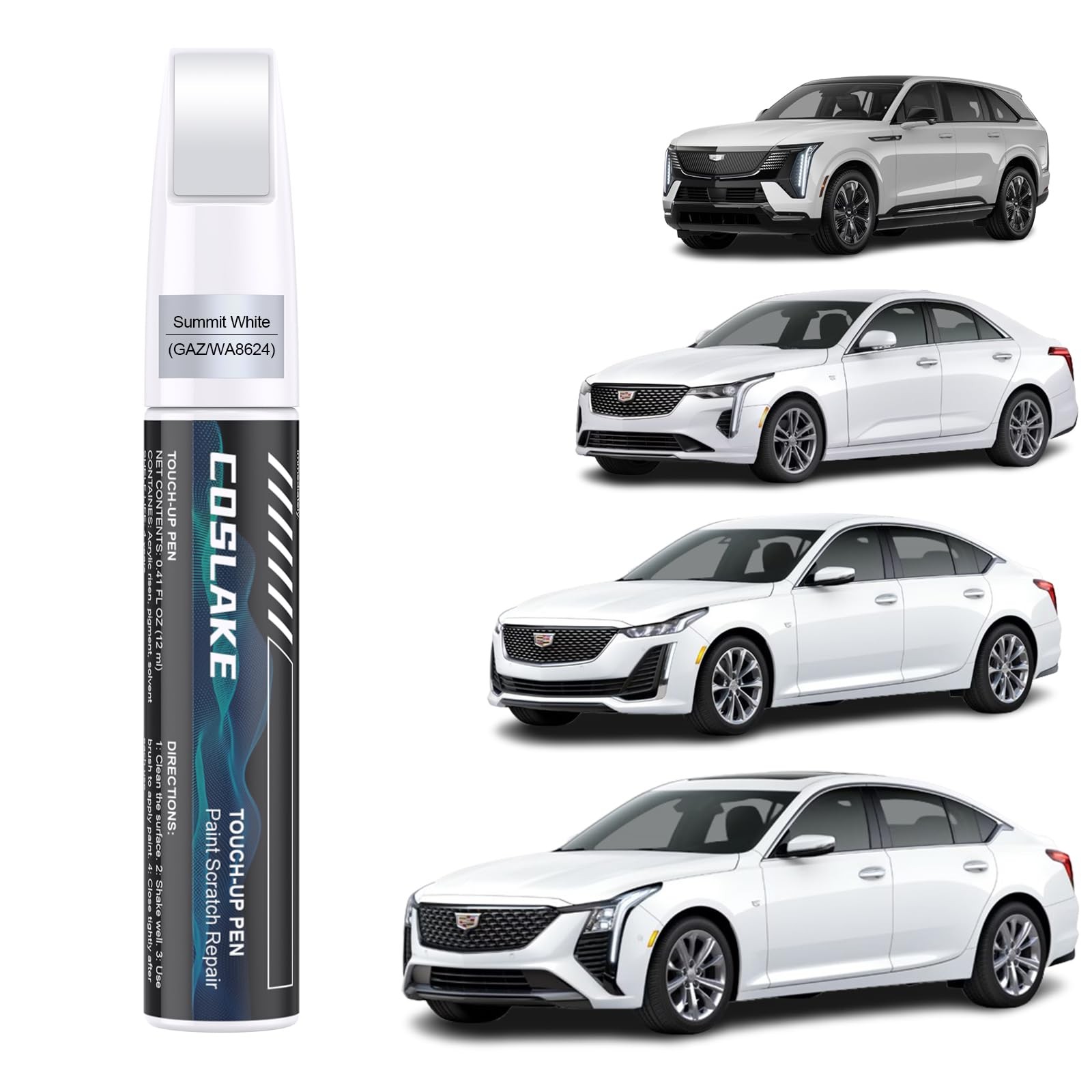 0.41 Fl Oz (Pack of 1), Summit White(GAZ/WA8624) for 2025 ESCALADE IQ/2025…
