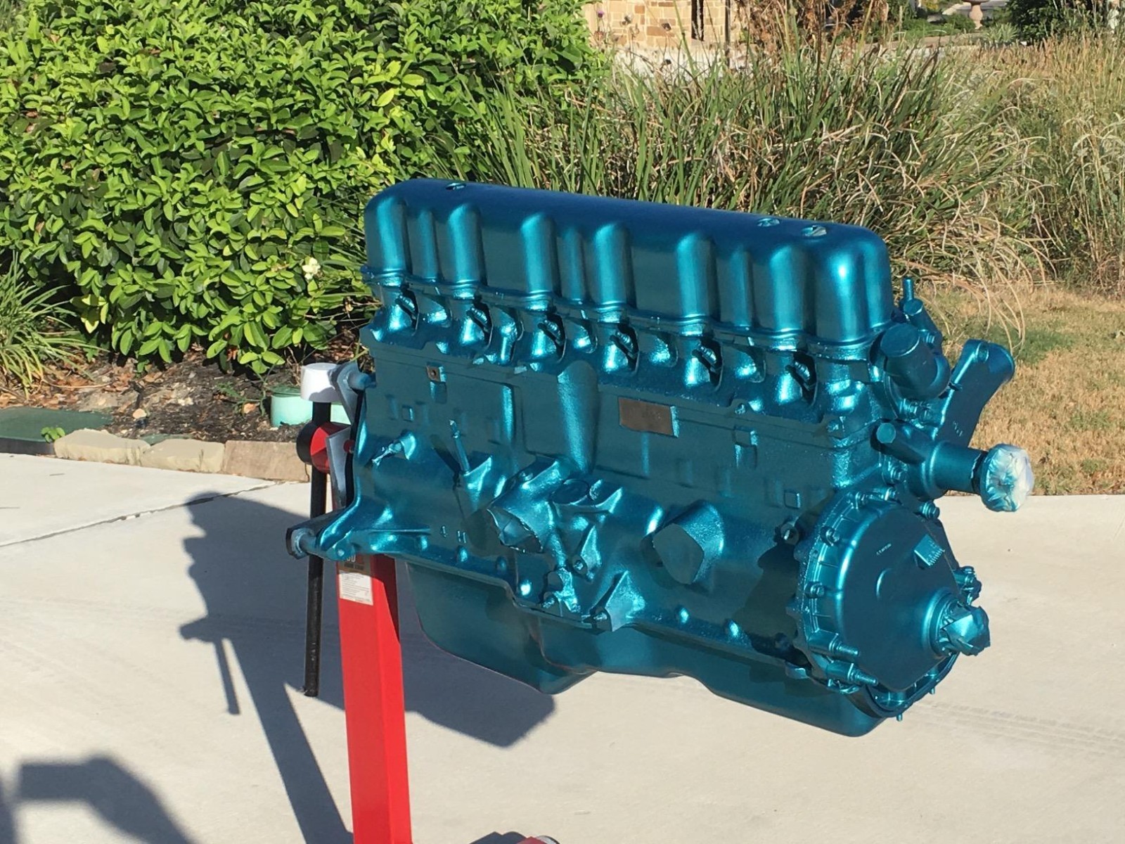 Metallic Blue Engine Blocks Restore Spray Paint + Gloss Clear Coating 2 Cans