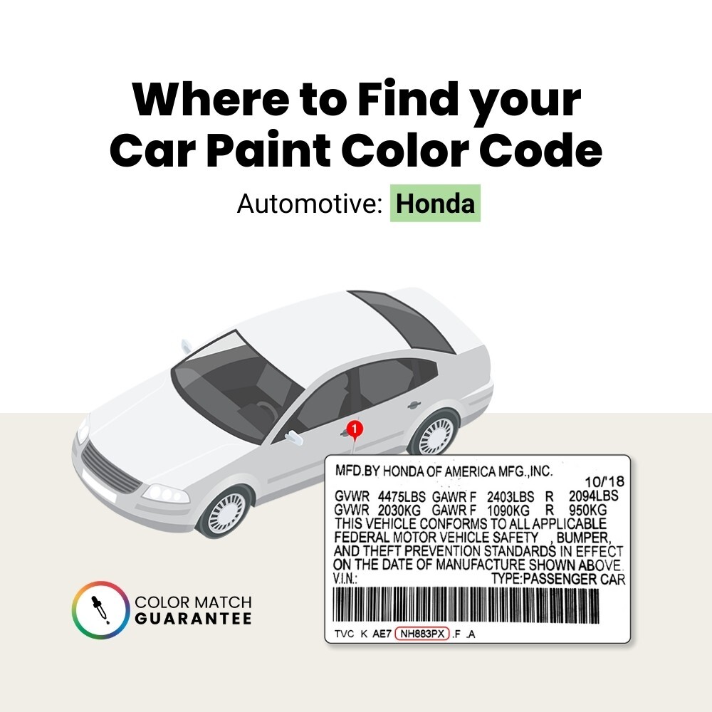 Honda Touch Up Paint by TouchUpDirect – Brush or Spray Paint – Choose A Color