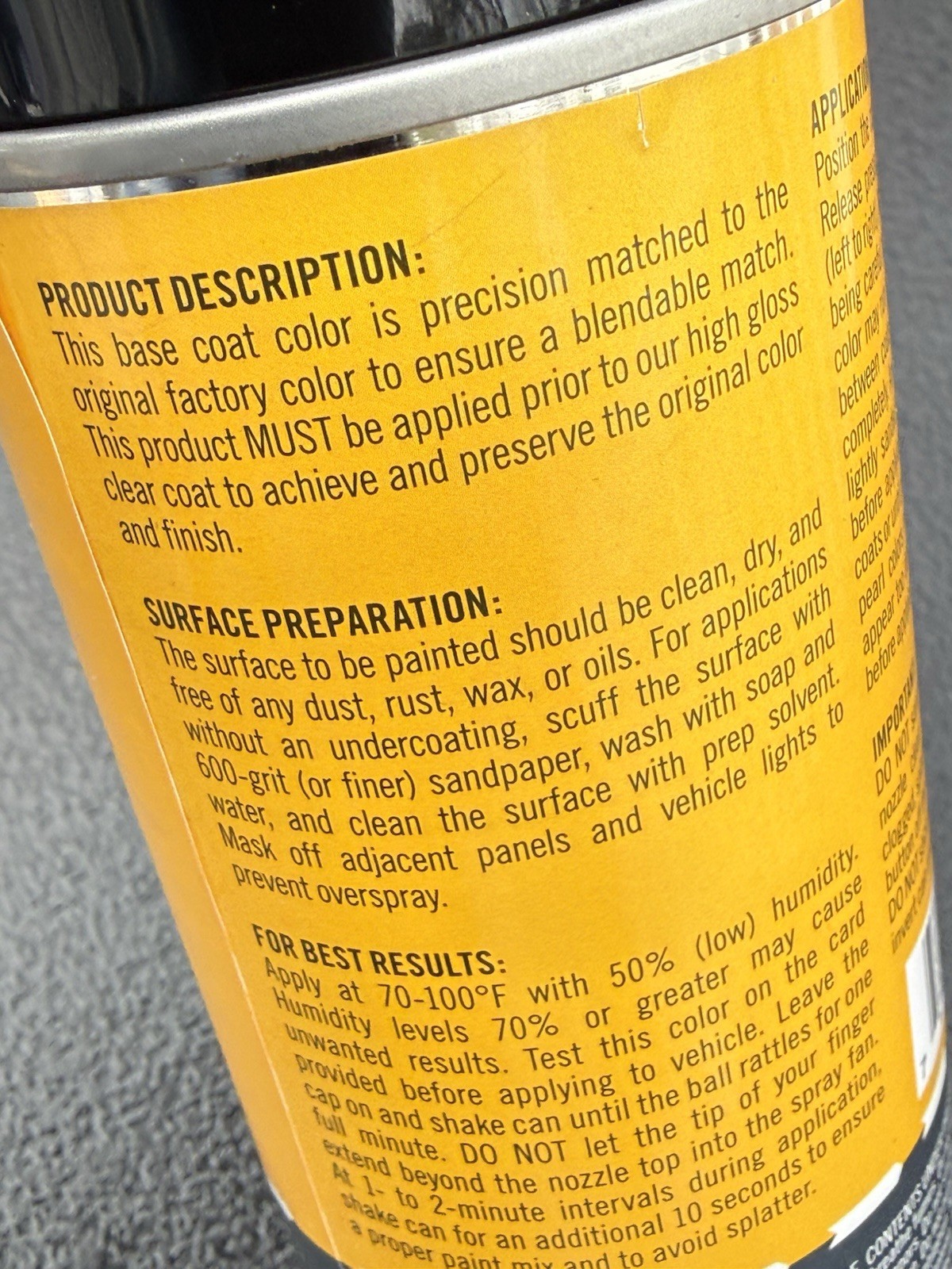Automotive Touch Up Spray Paint 12 oz Ford SW -Basecoat ONLY