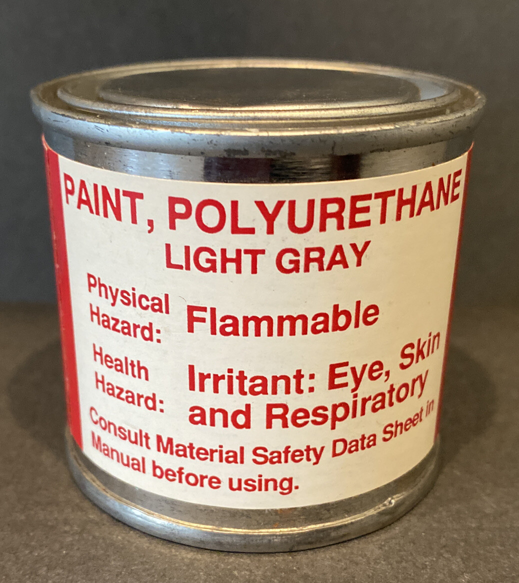 Giddings & Lewis Machine Tool Polyurethane Paint Light Gray Touch Up Can 4 oz