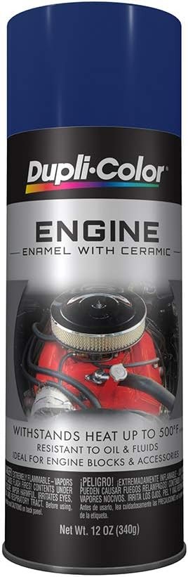 Dupli-Color DE1606 Ford Dark Blue Engine Paint with Ceramic 12 Oz Aerosol