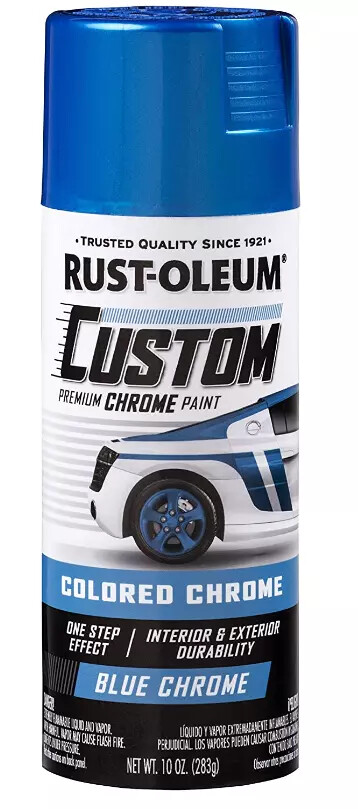Rust-Oleum Automotive Custom Chrome Spray Paint Choose color ( Black,Red,Blue)