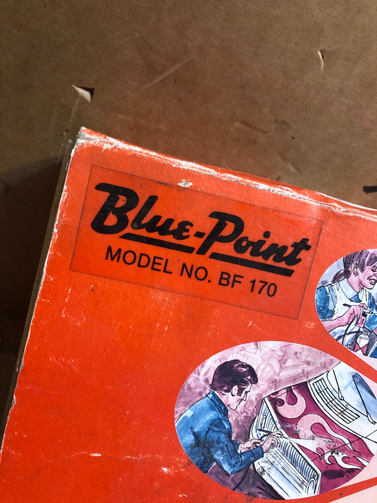 VINTAGE BLUE POINT PROFESSIONAL AIR BRUSH SET BF-170 Scale Models