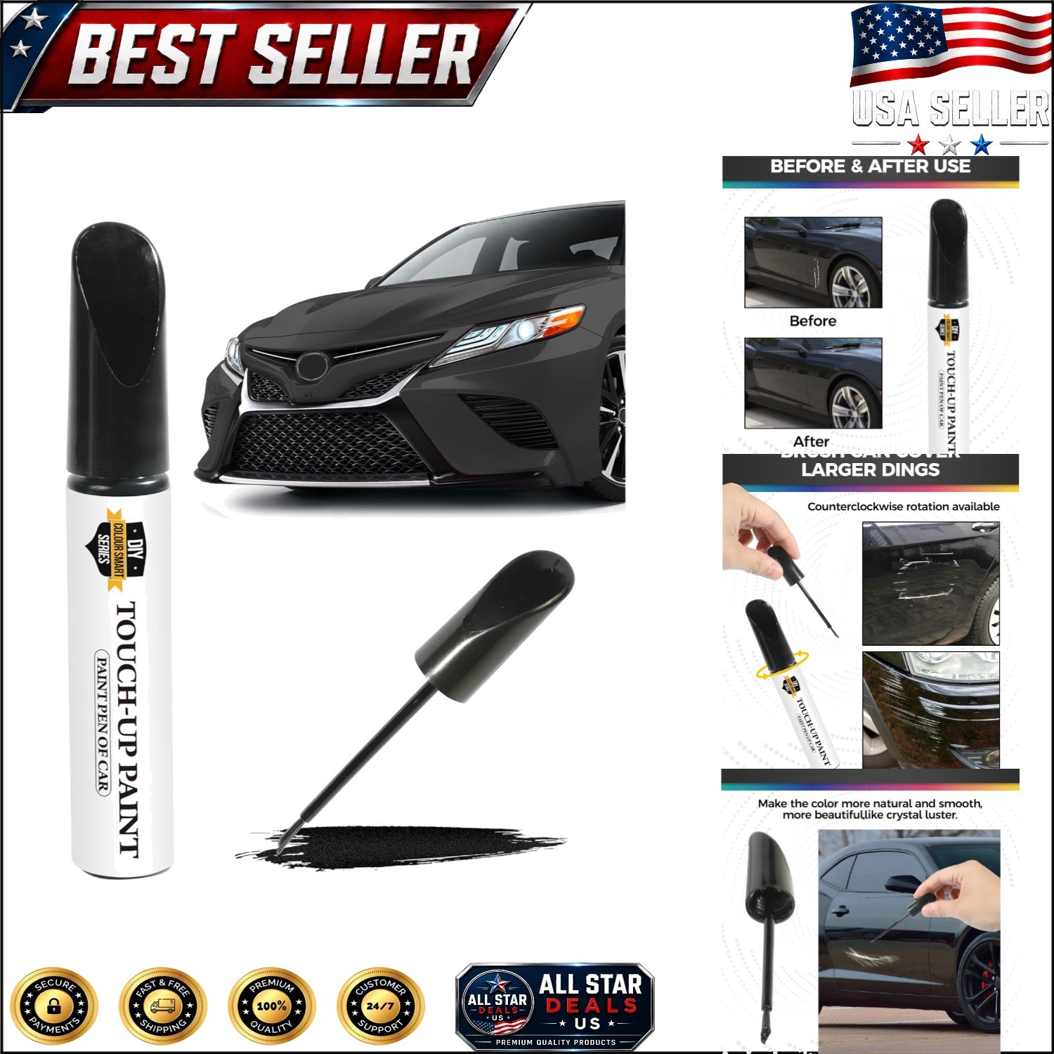 Car Paint Scratch Repair Touch Up Pen – Waterproof, Rust Resistant