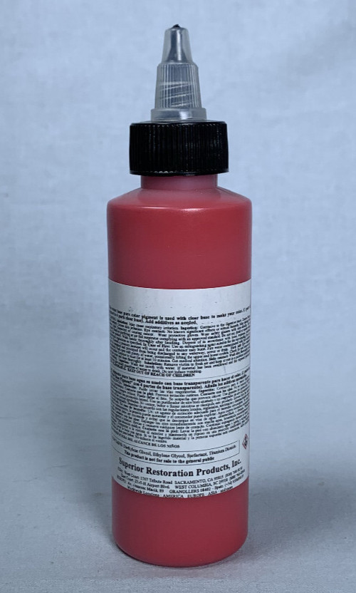 Water Base Pigment 134 Pearl Red WBP-4 Superior Restoration Carpet Vinyl Leather