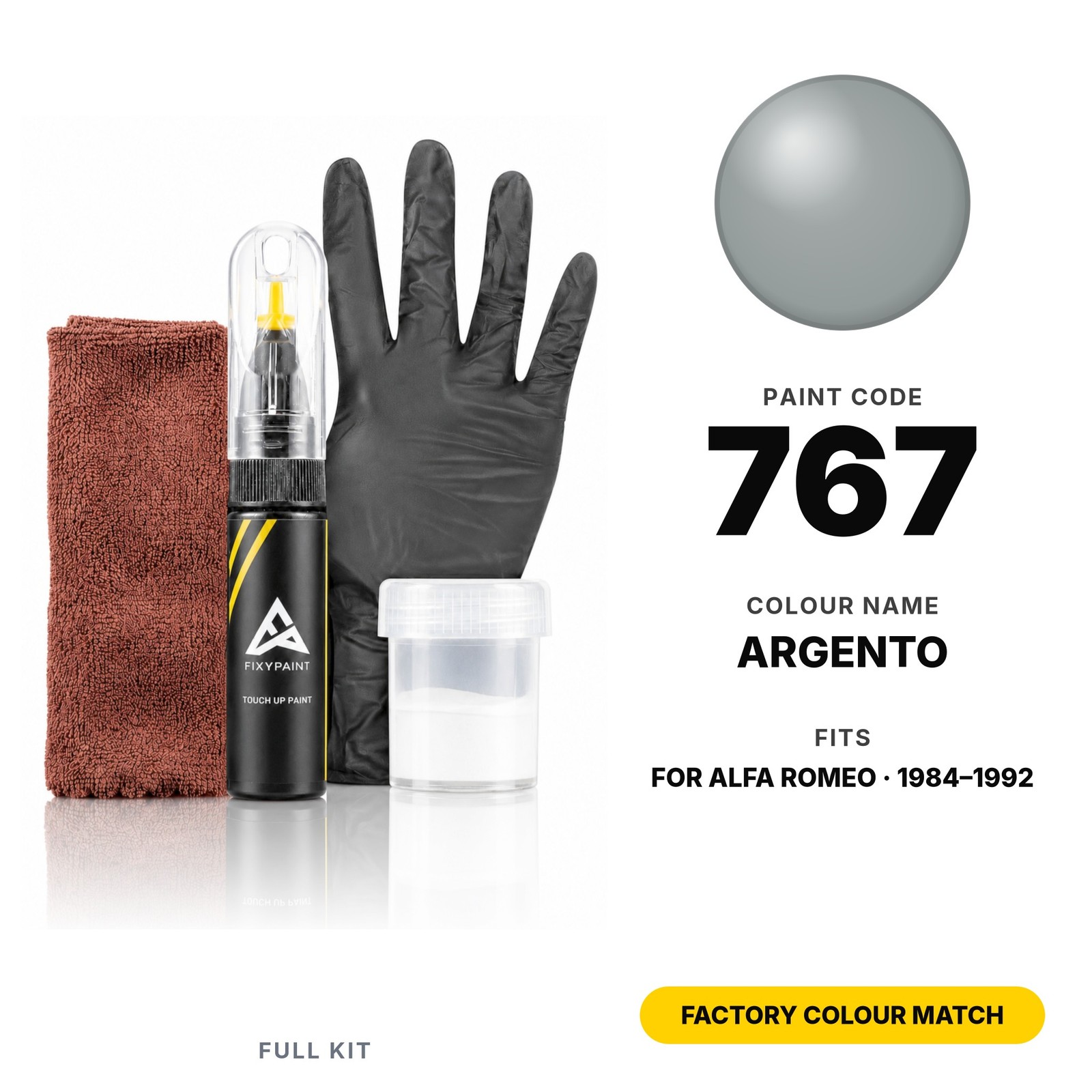 Touch Up Paint For Alfa Romeo 767 Argento Full Kit Ute Body Touch Up Paint